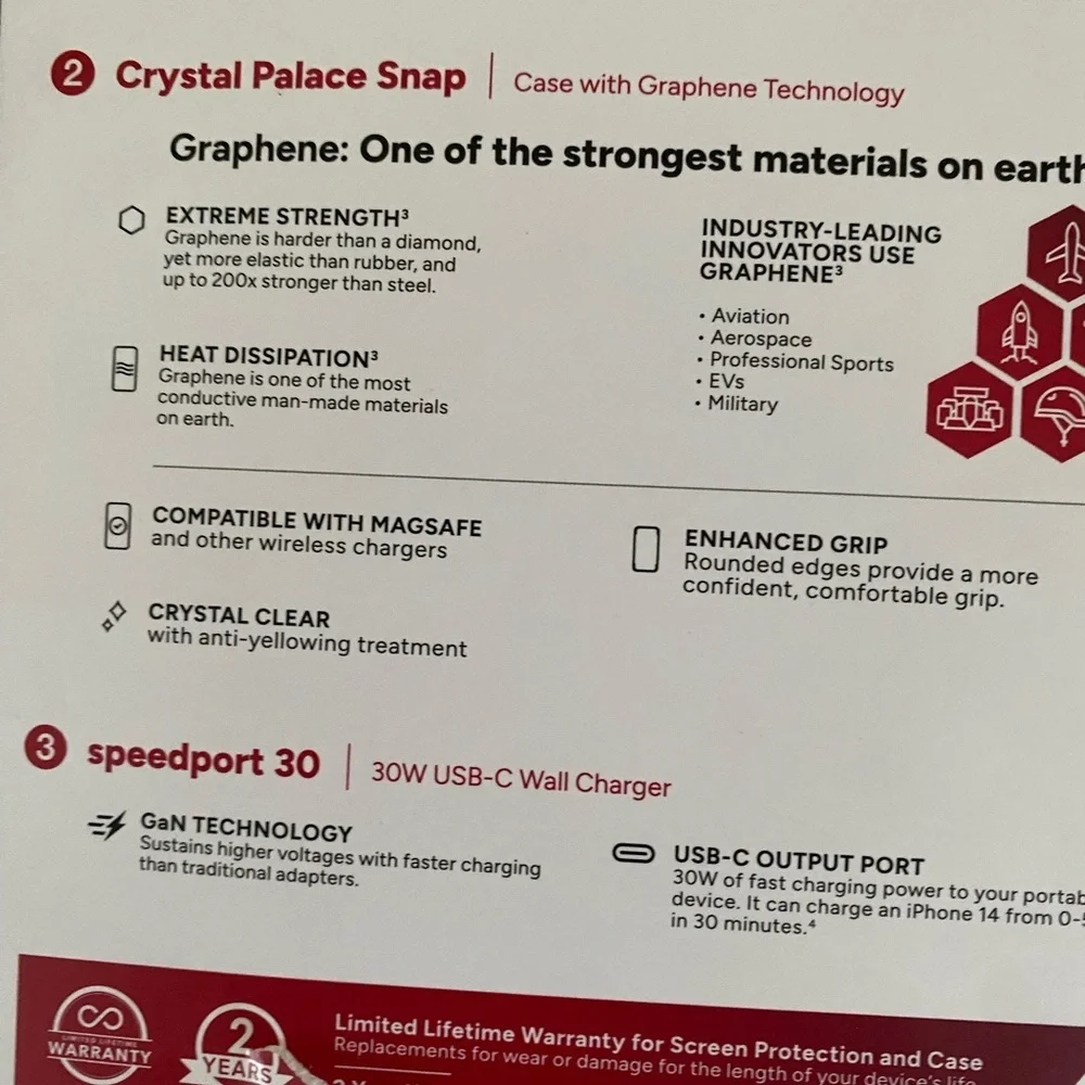 ZAGG mophie New Phone Essentials Kit 360 Screen Protection 30W Wall Charger